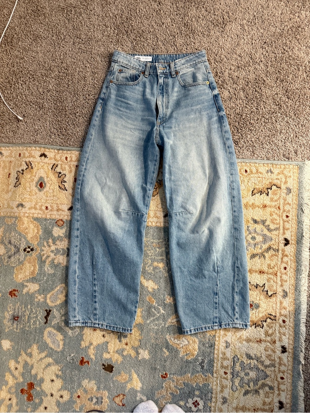 Zara blue jeans!